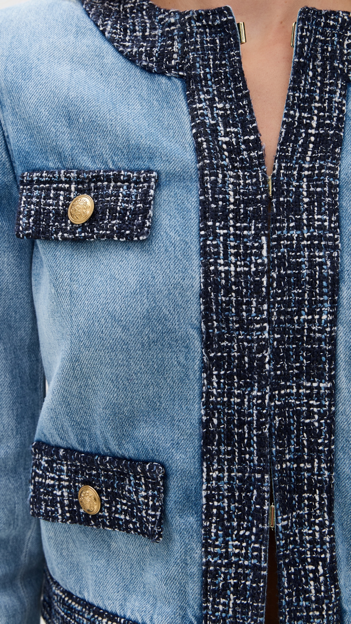 Landon Cropped Denim Jacket - 5