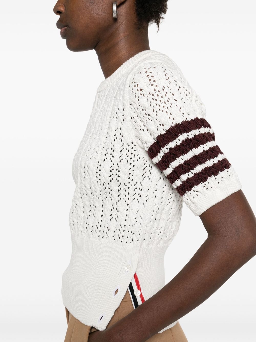 4-Bar pointelle T-shirt - 5