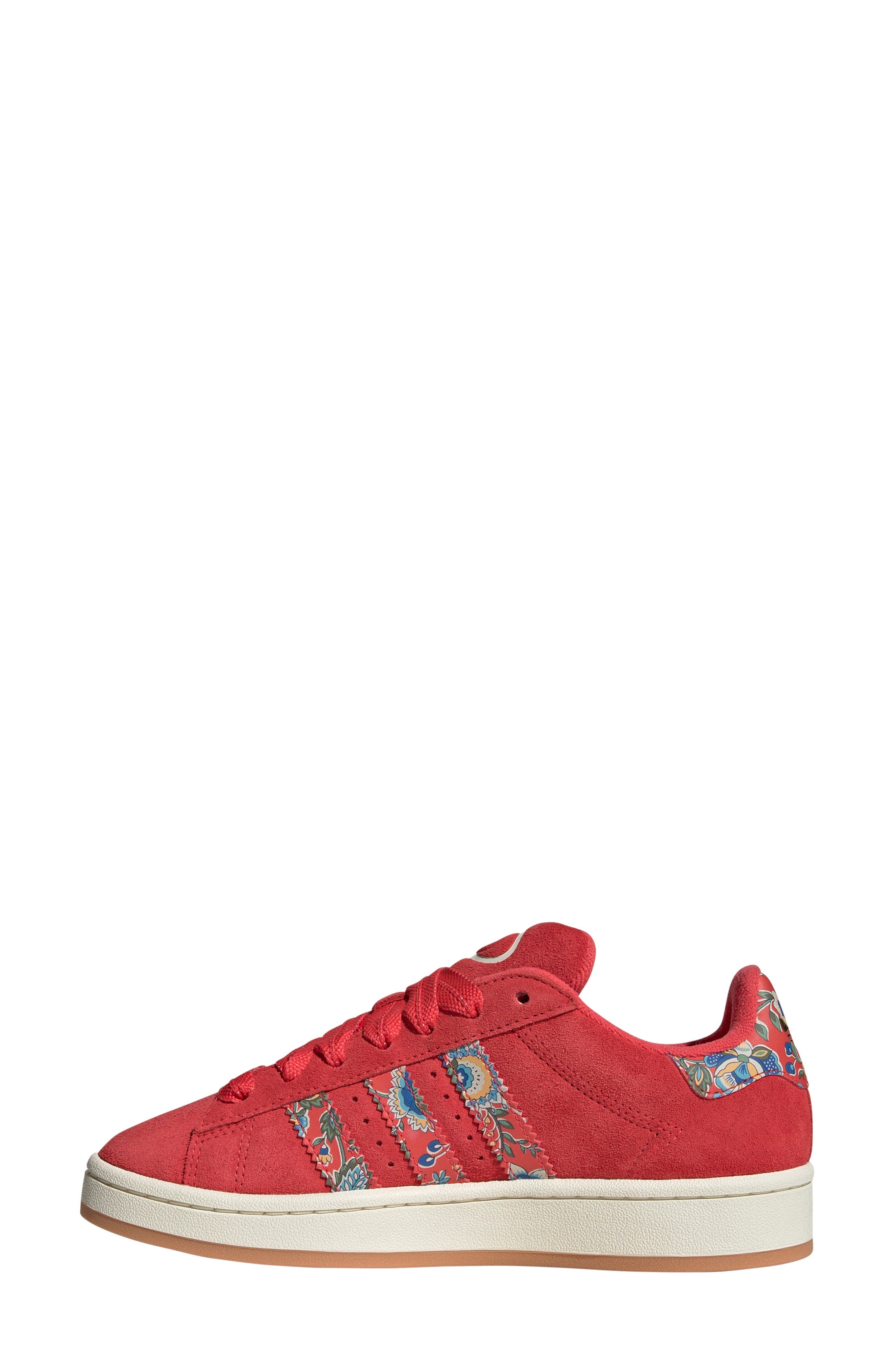 adidas x Liberty London Campus 00s Sneaker in Lucid Red/Cream White/Gold at Nordstrom - 6