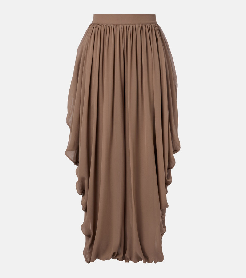 Draped silk pants 1