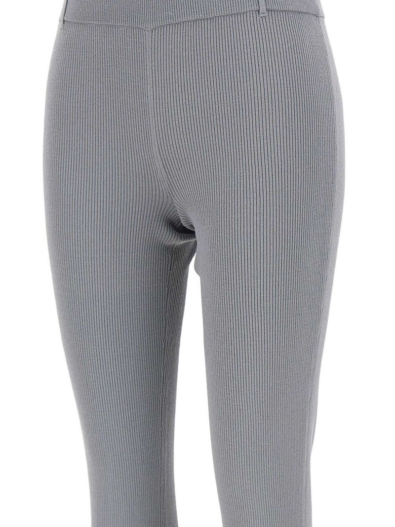 ribbed flared trousers 4