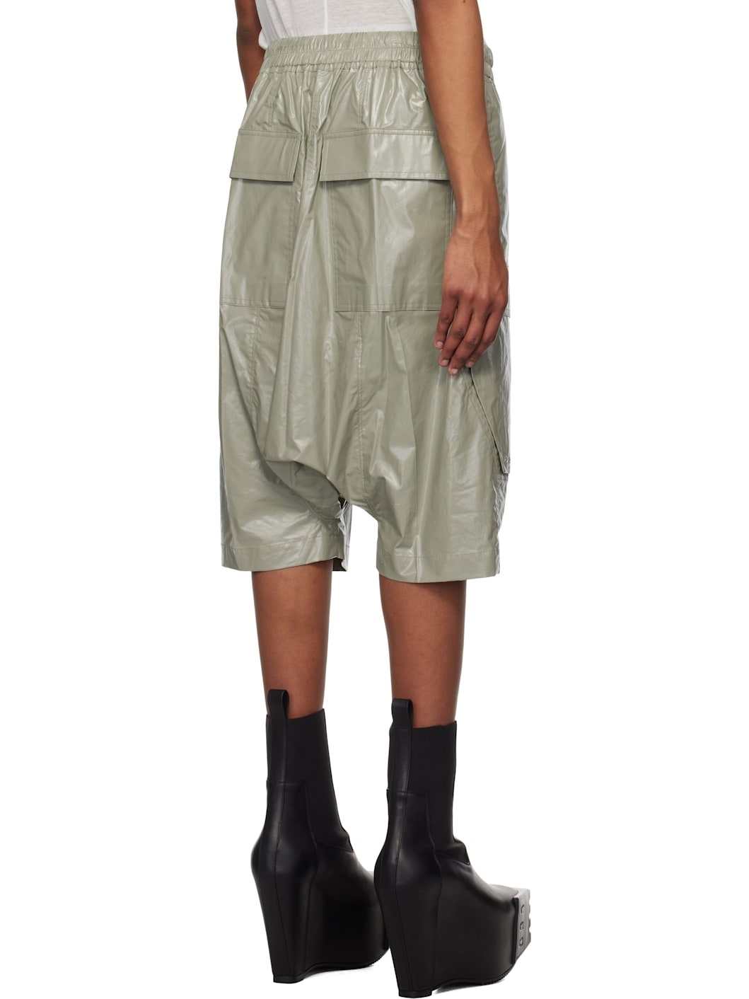 Green Hollywood Cargo Pods Shorts - 3