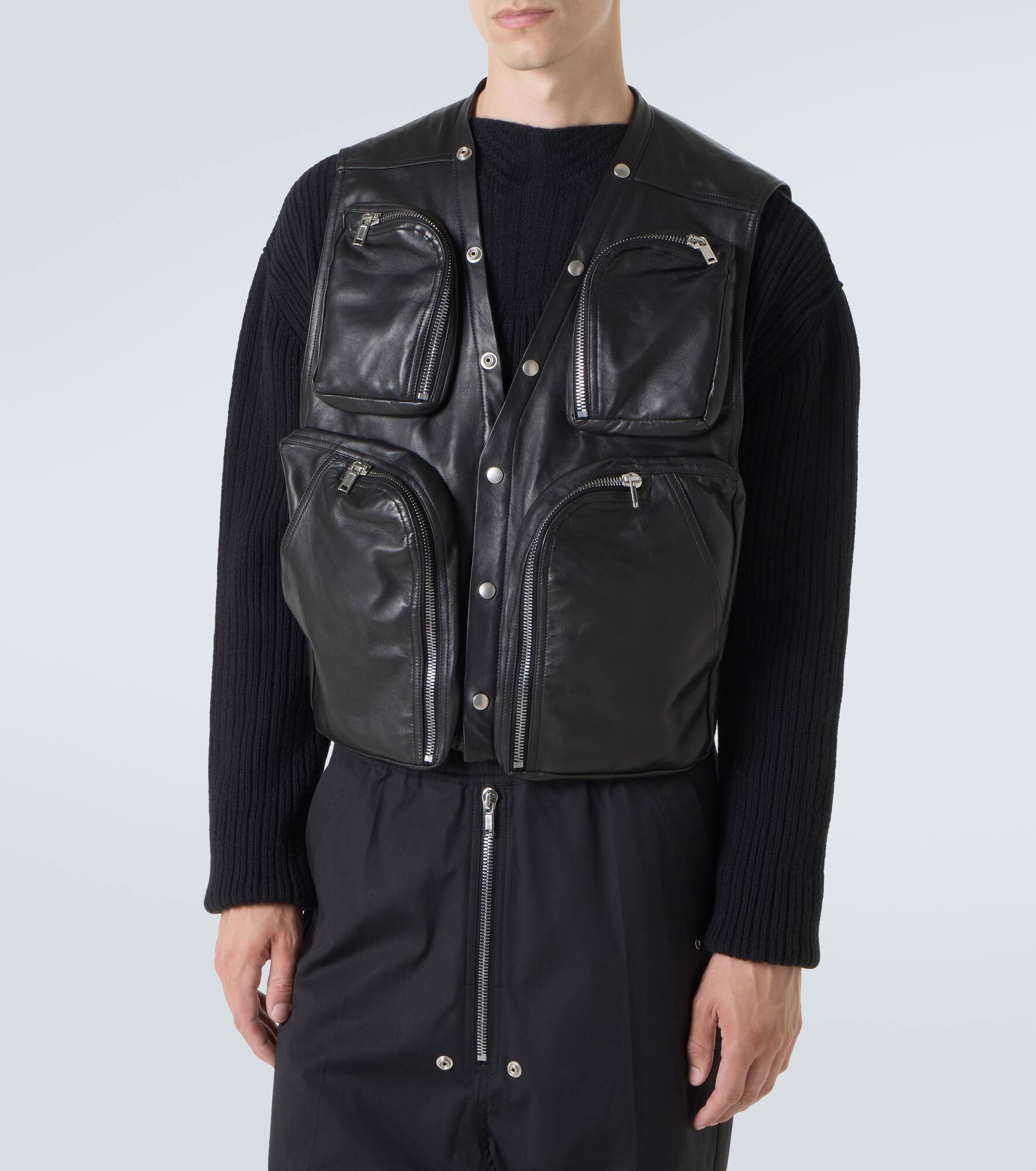 Leather vest - 3