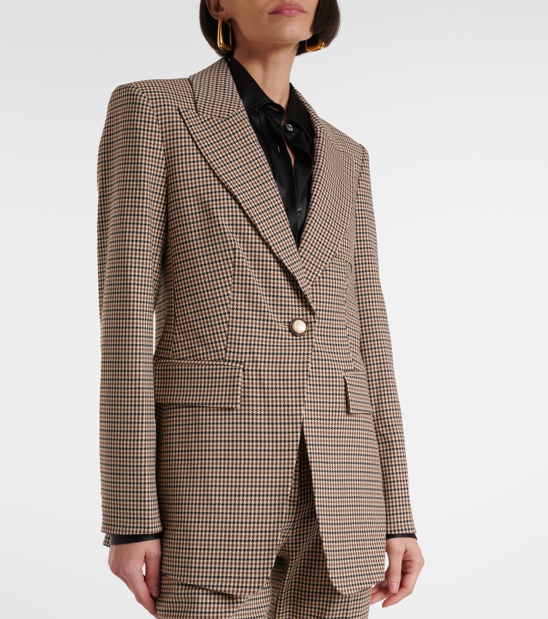 Livvy houndstooth blazer - 4