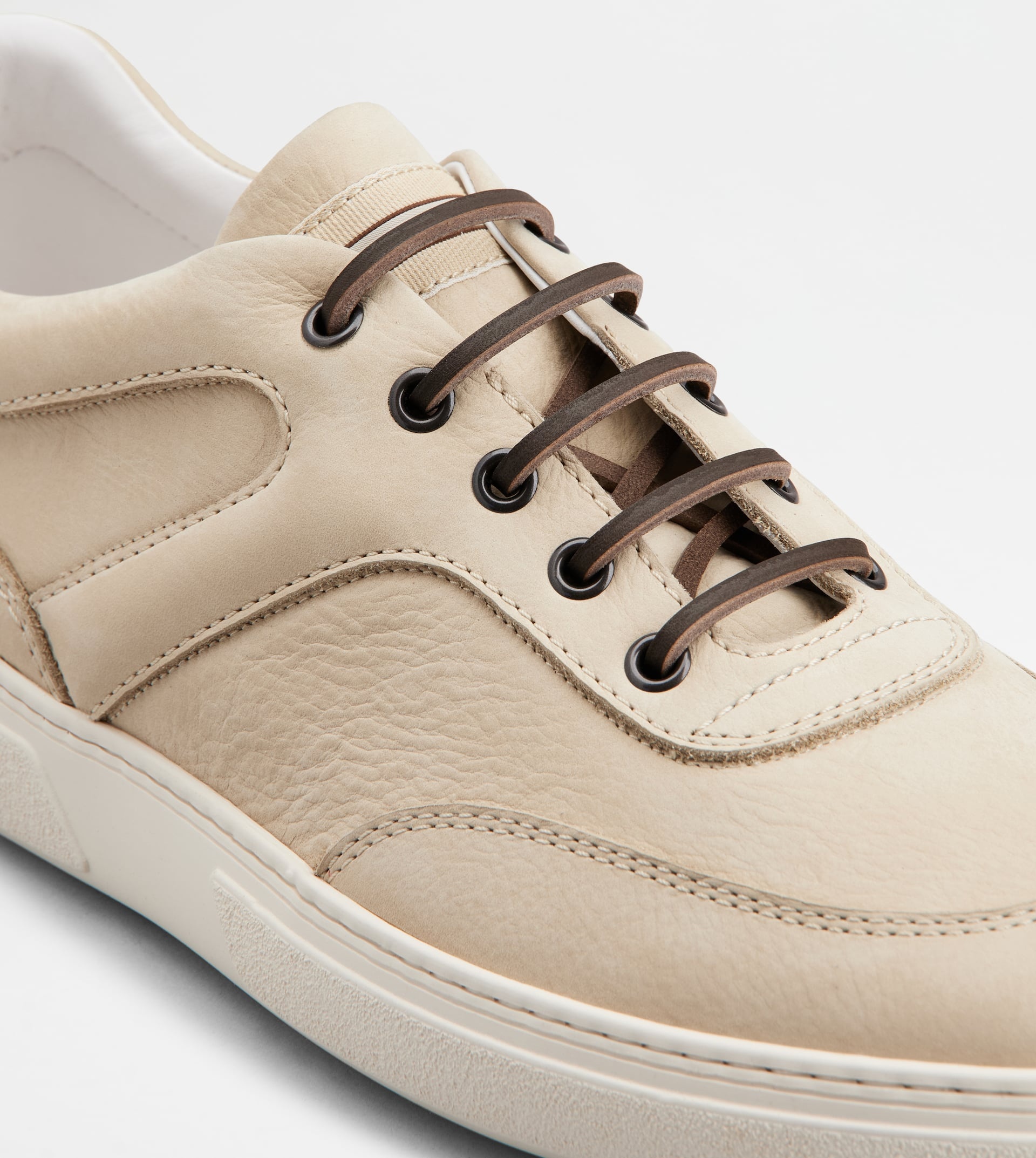 SNEAKERS IN NUBUCK - BEIGE - 5
