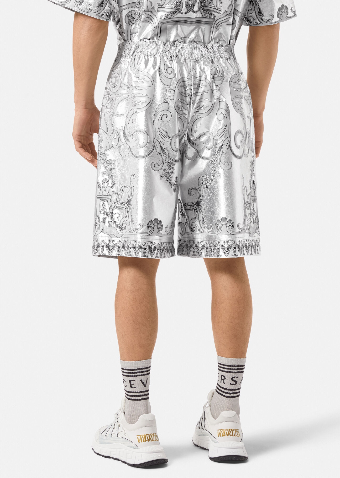 Silver Baroque Shorts - 4
