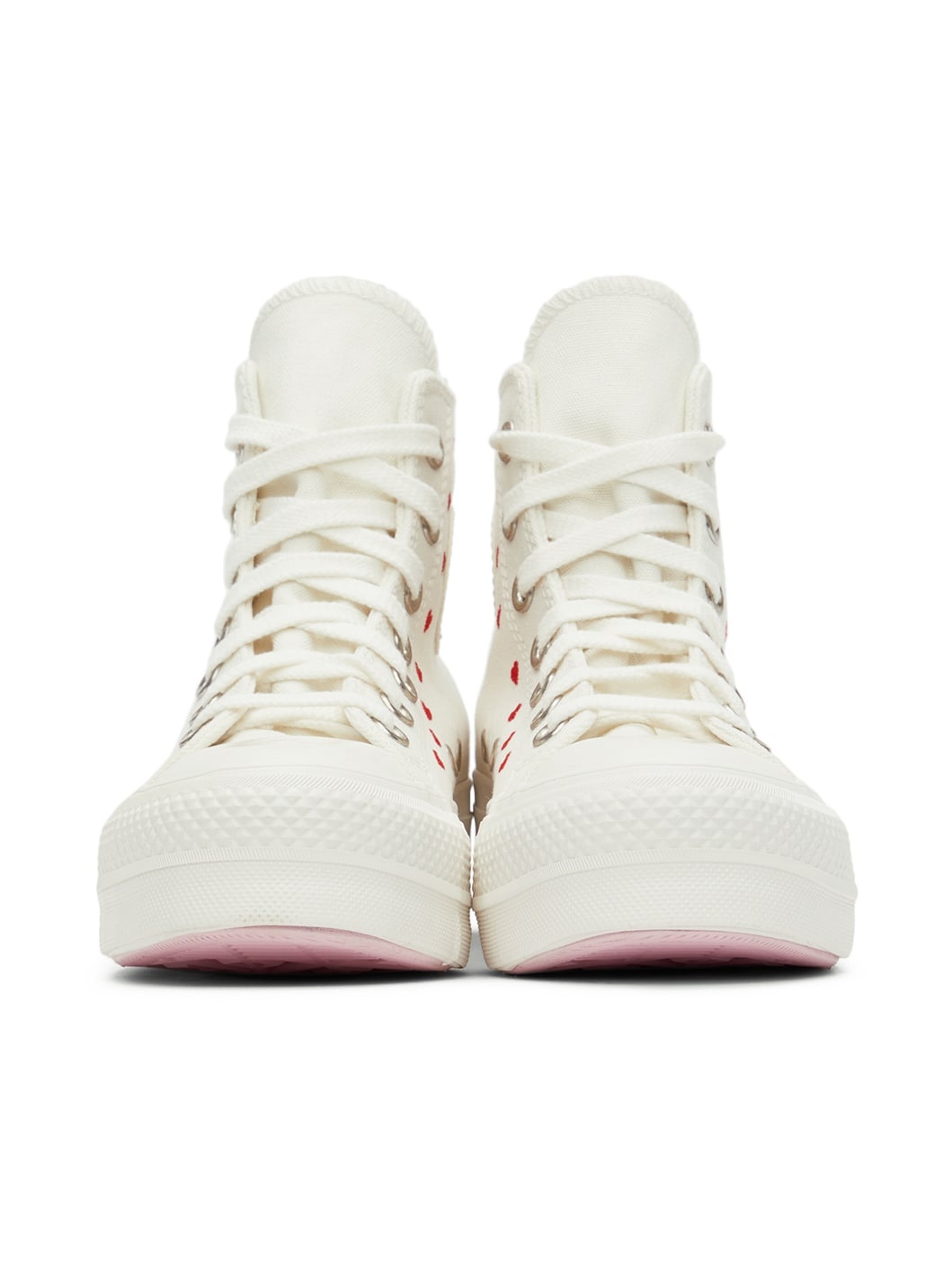 White Chuck Taylor All Star Lift High Top Sneakers - 2