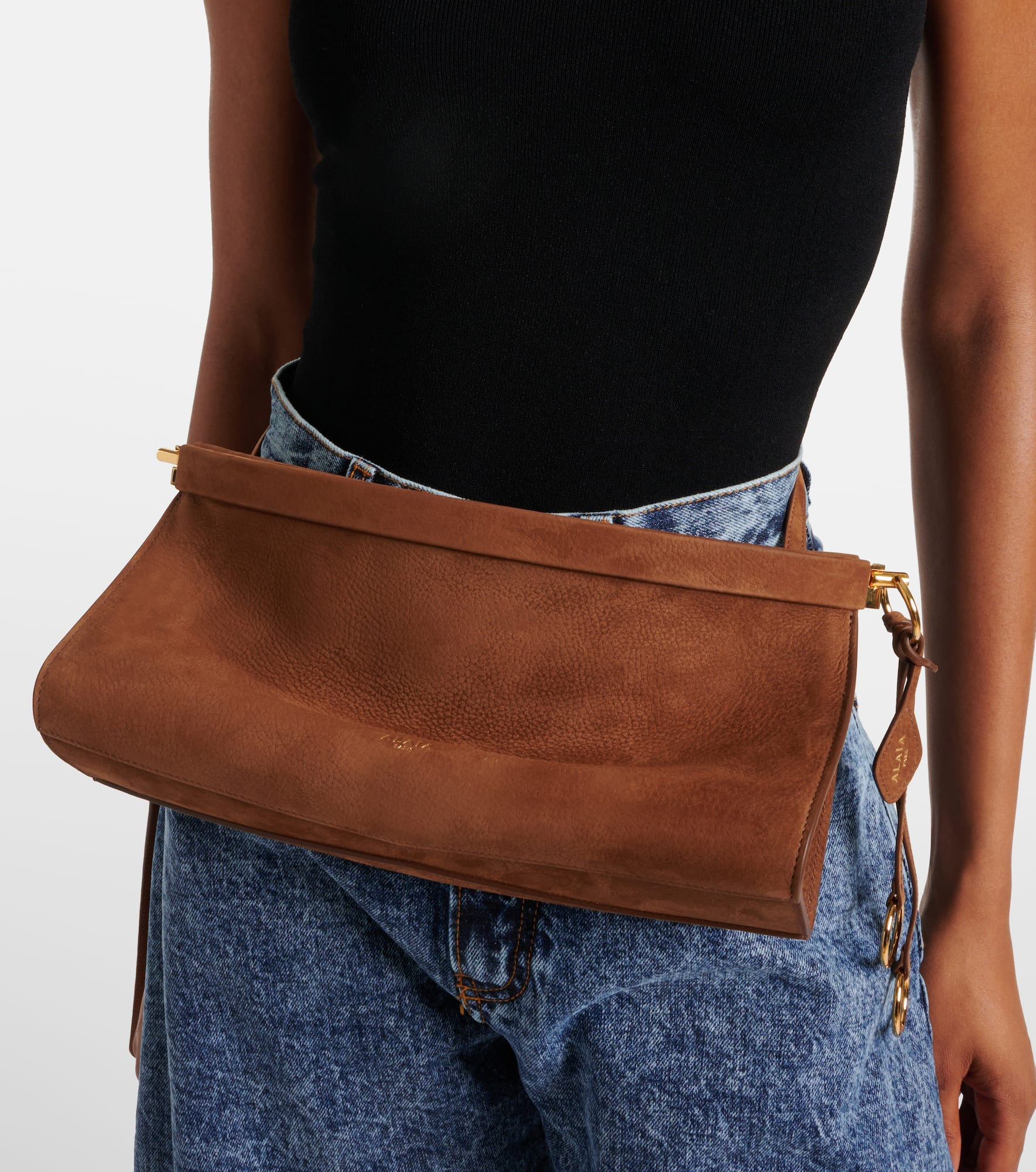 Curve Medium leather shoulder bag - 5