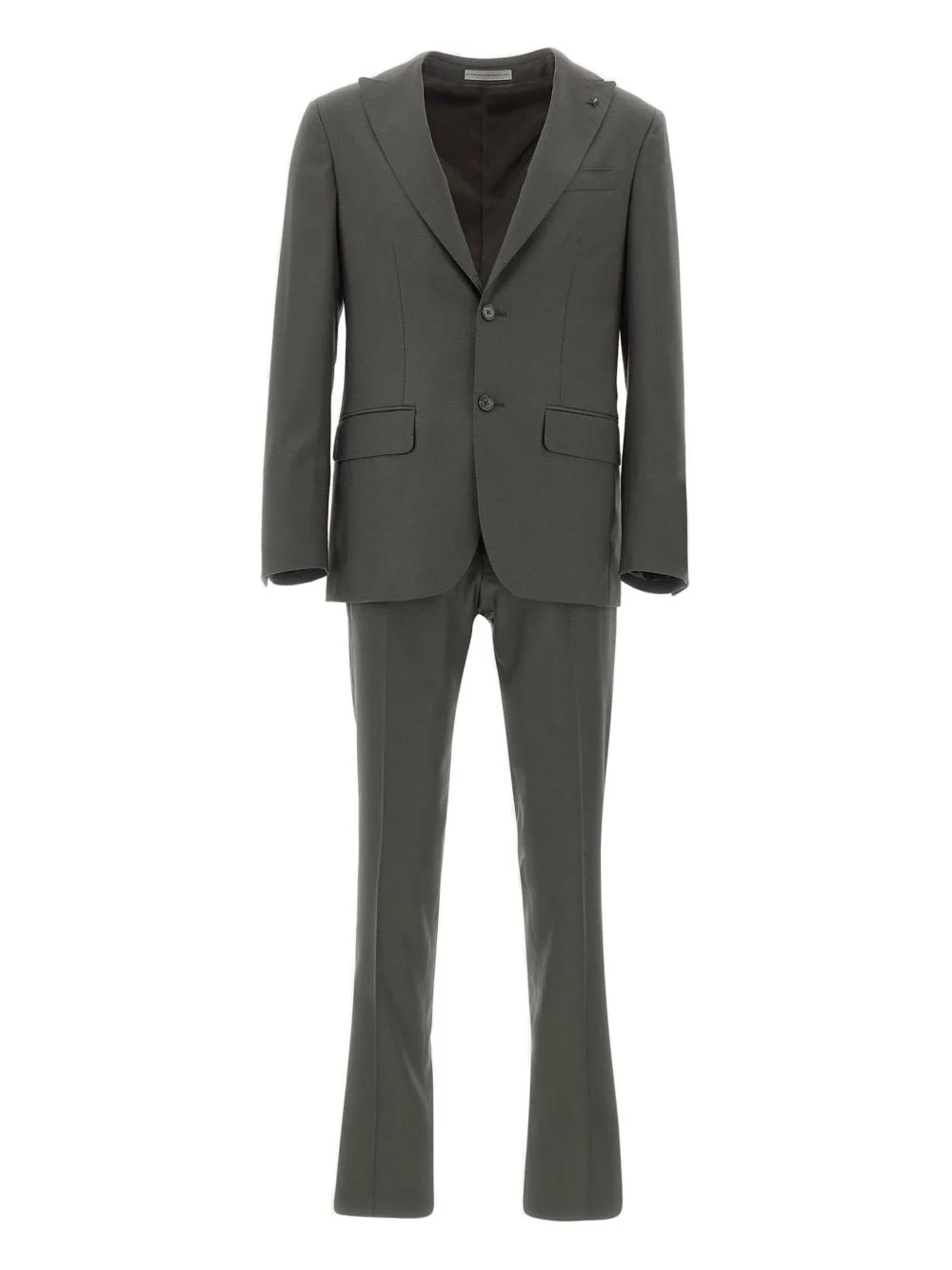 peak-lapels wool suit - 1