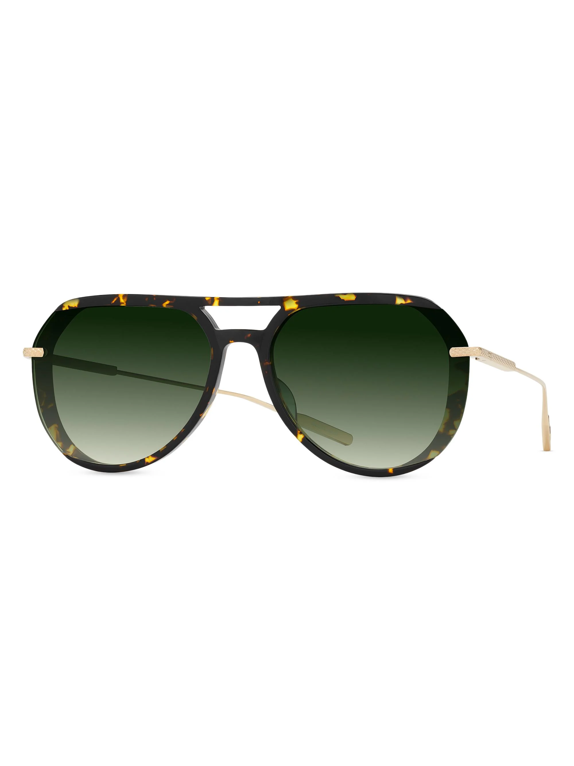 Women's Auriol 62MM Aviator Sunglasses - Gold Green - 1