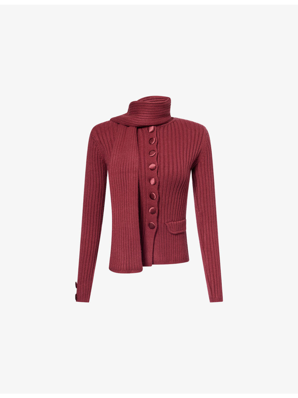 Power Peggy Scarf Knitted Cardigan - 1