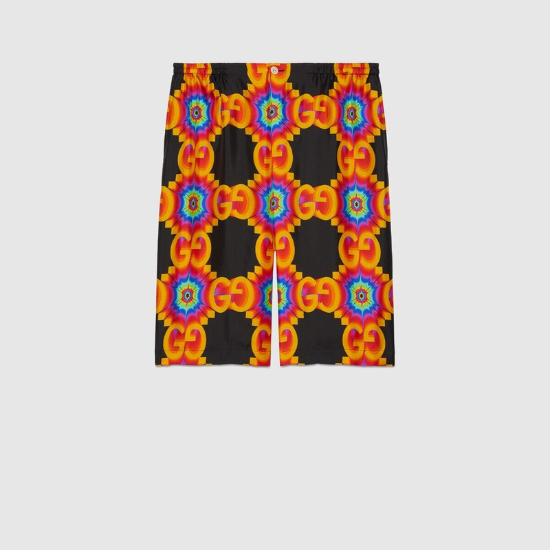 GG kaleidoscope silk shorts 1