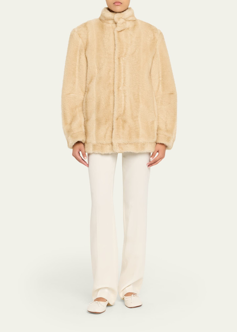 MM6 Maison Margiela Straight Faux Fur Jacket outlook