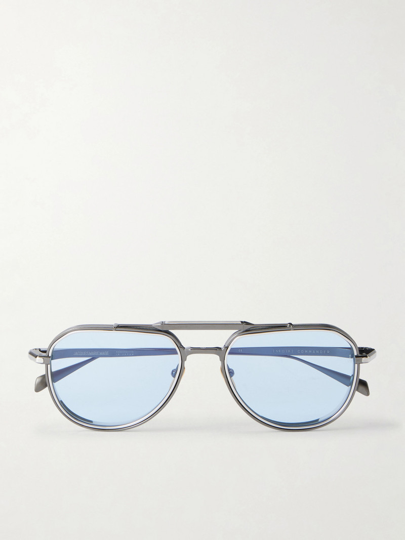 Commander Aviator-Style Titanium Sunglasses 1
