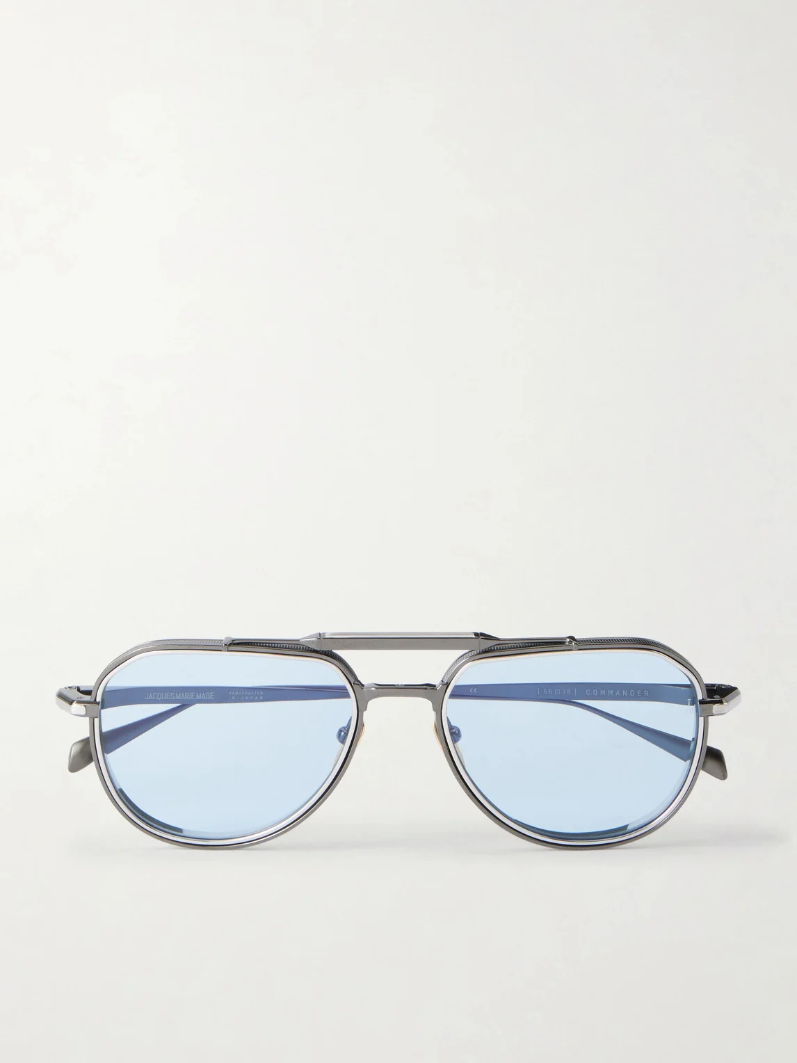 Commander Aviator-Style Titanium Sunglasses - 1