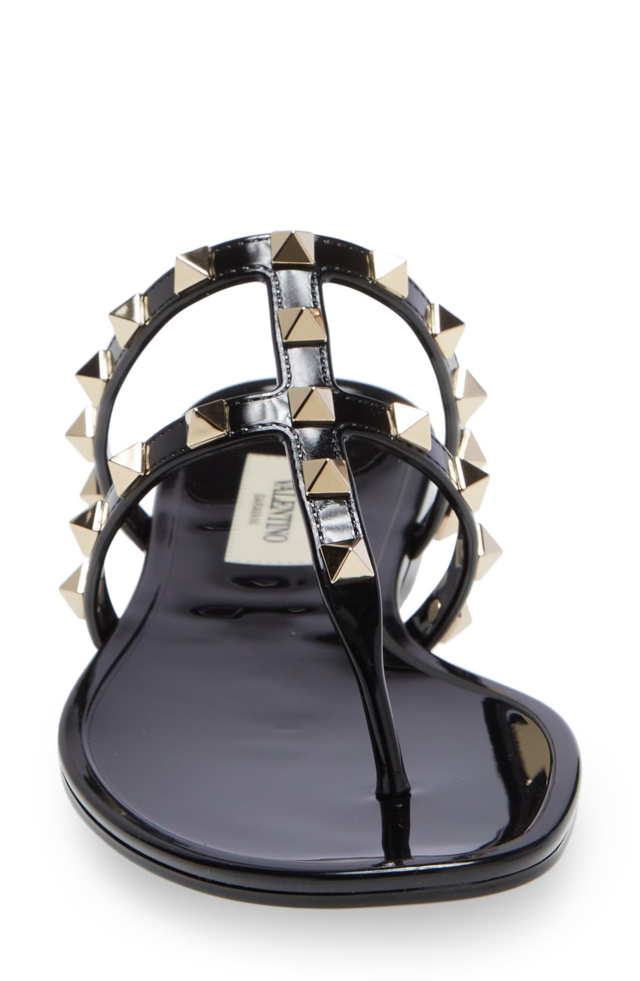 Valentino Garavani Rockstud Jelly Sandal in 0No Nero at Nordstrom - 4