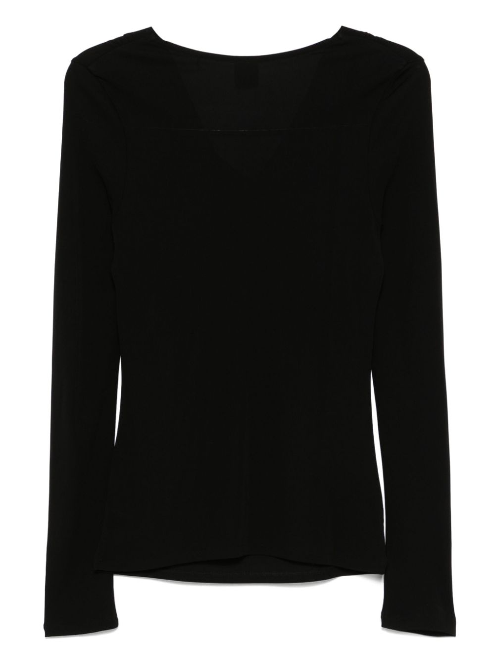 cowl-neck crepe top - 2