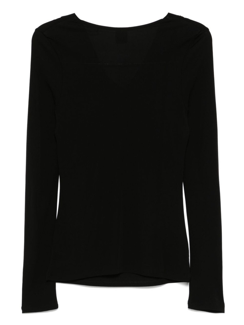 BOSS cowl-neck crepe top outlook