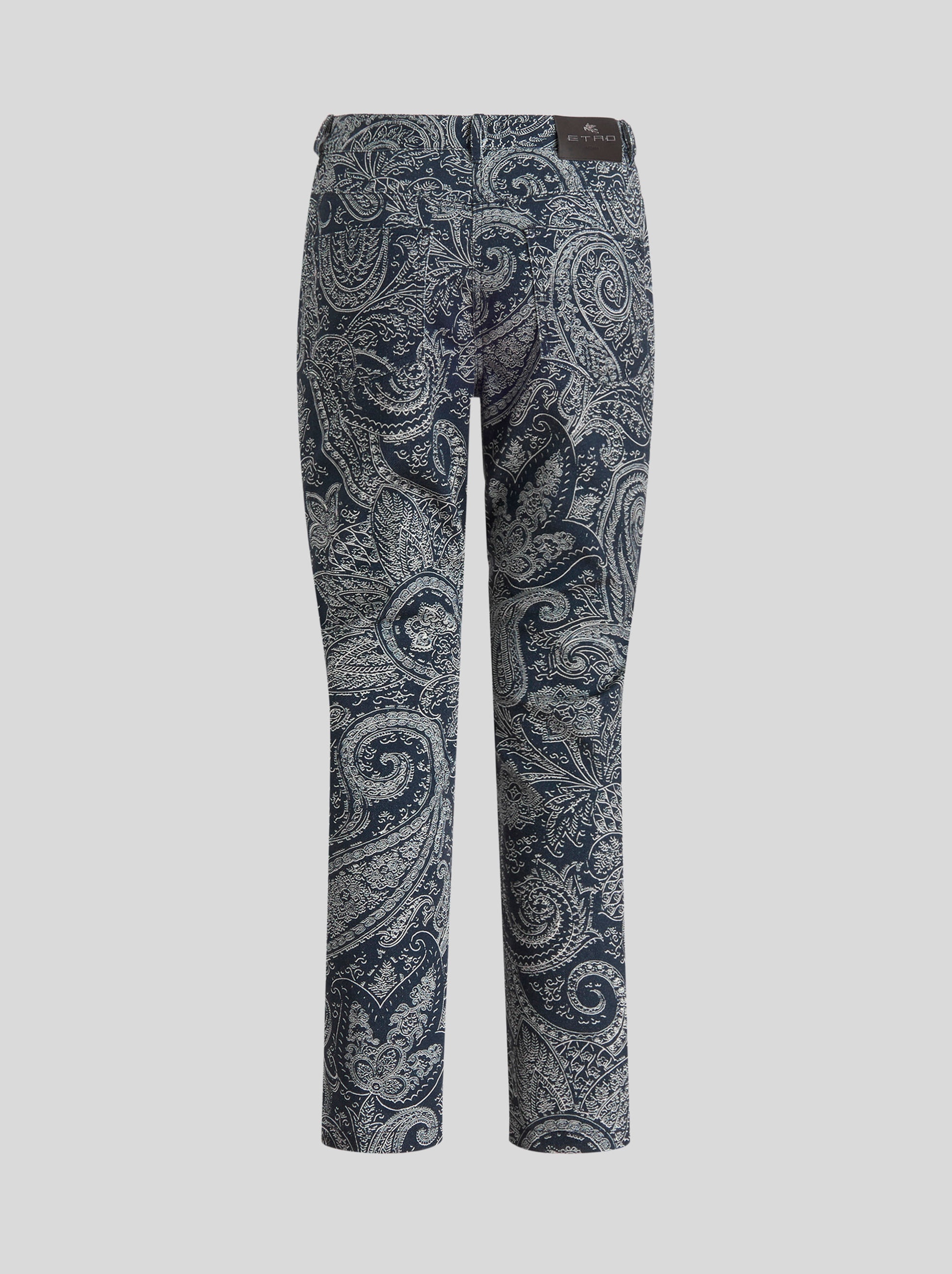 PAISLEY PATTERN JEANS - 5