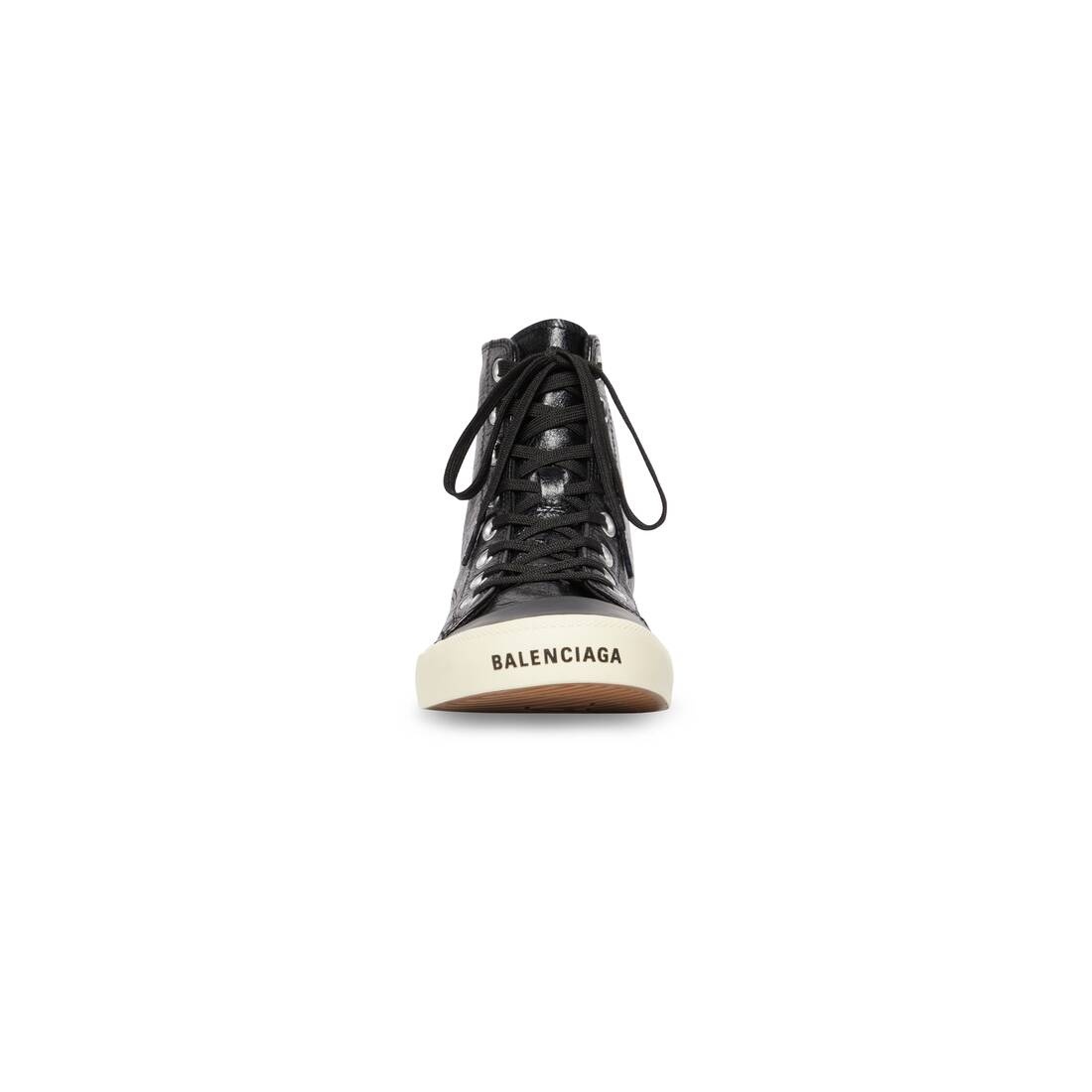 Women's Paris High Top Sneaker in Black - 3