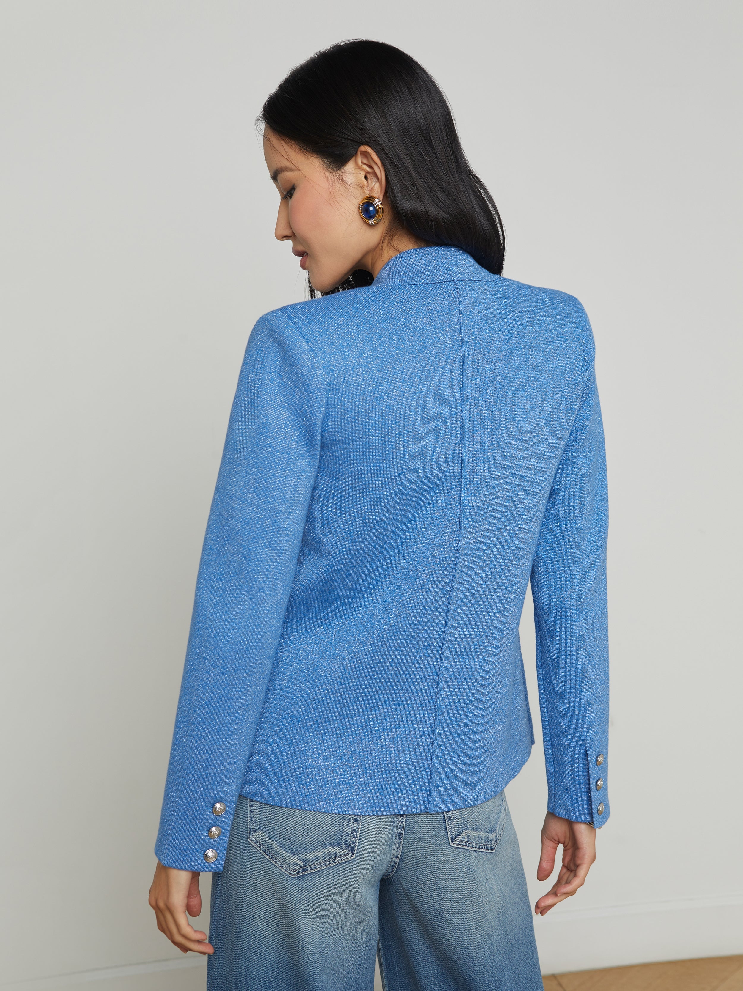 Kenzie Metallic Knit Blazer - 4