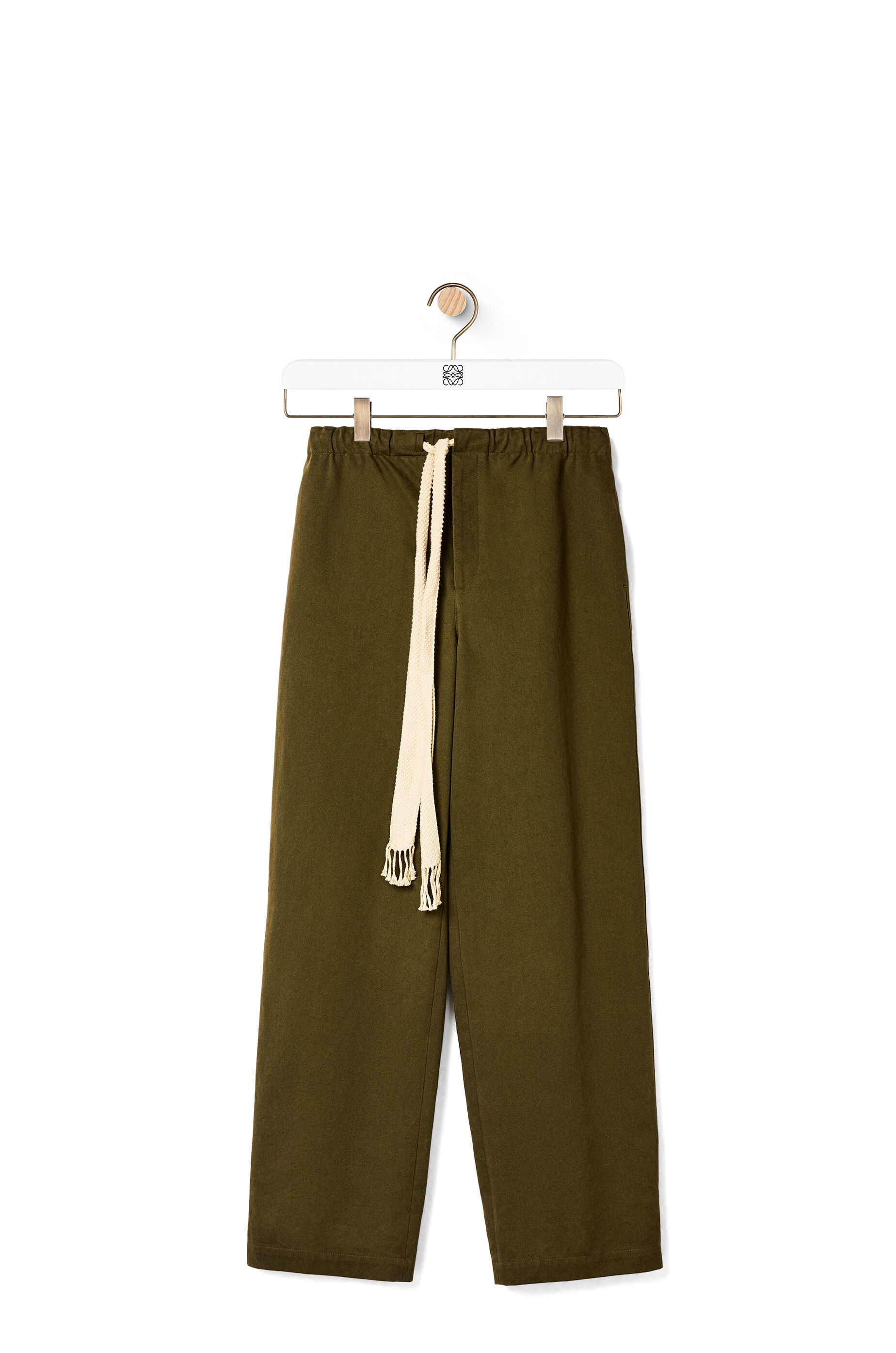 Drawstring trousers in cotton - 1