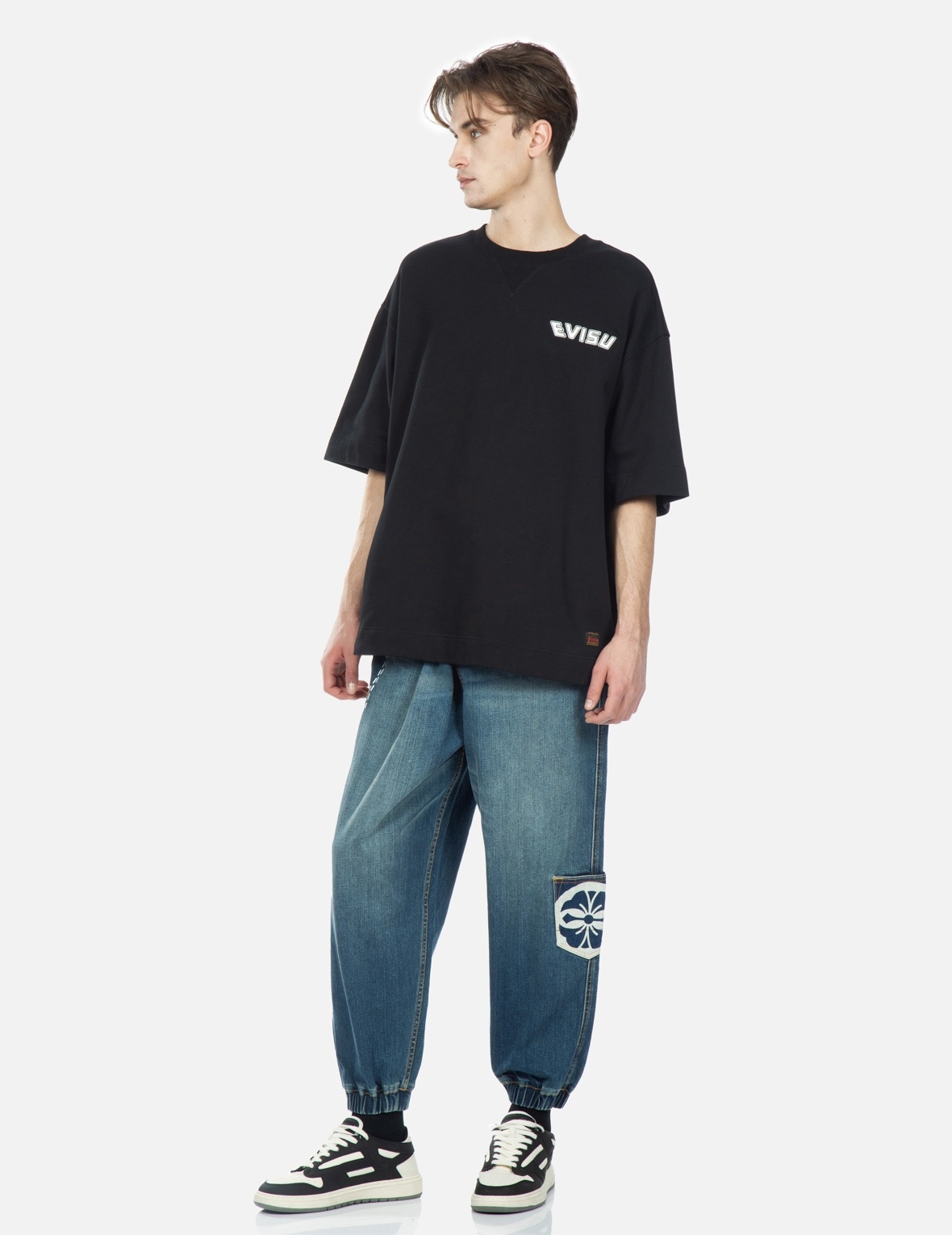 GODHEAD PRINT SHORT-SLEEVE SWEATSHIRT - 4