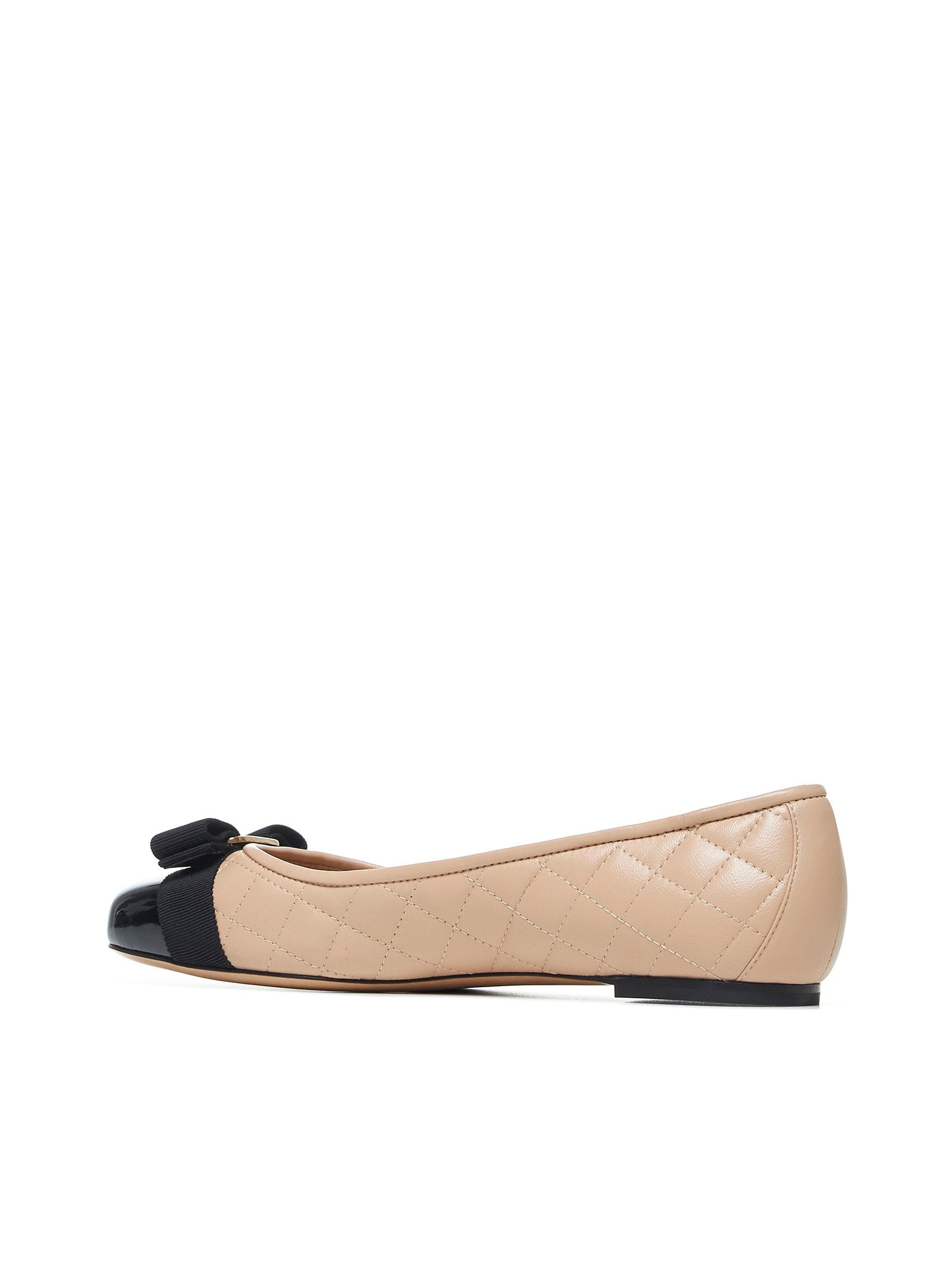 Vara quilted nappa leather ballet flats - 3
