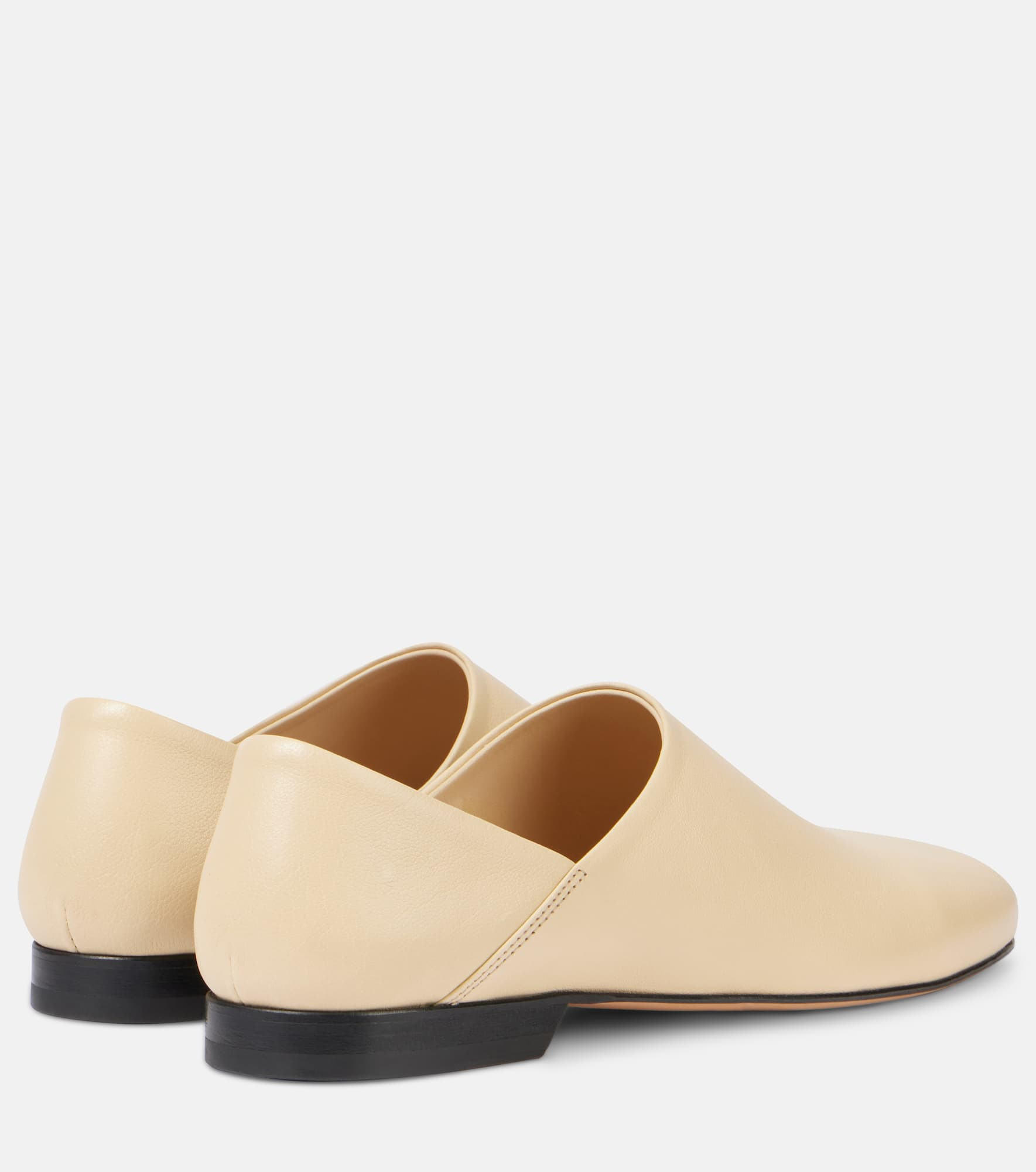 Convertible leather slip-on shoes - 2