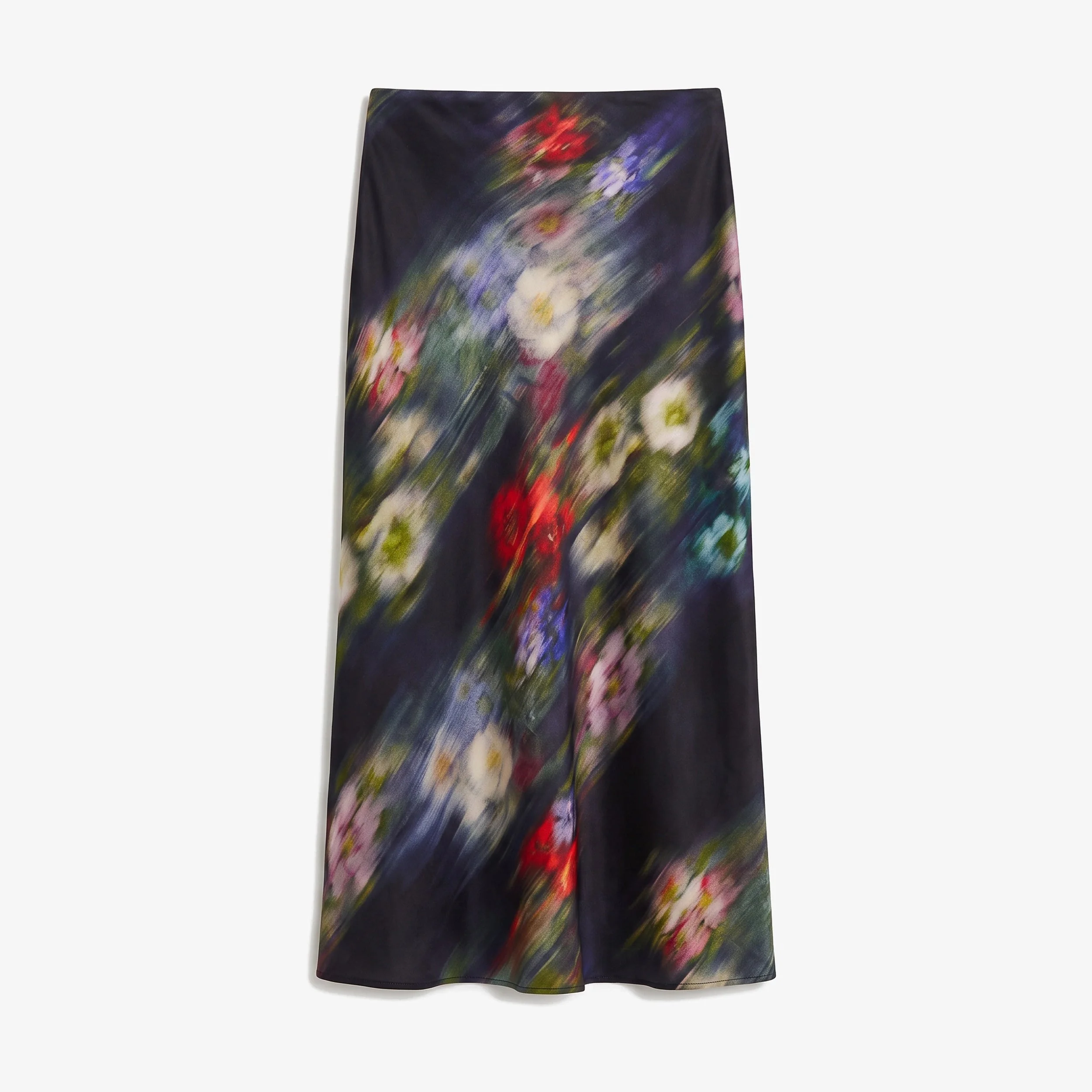 Orchard Slip Skirt - Printed Silk Charmeuse Blend - 1