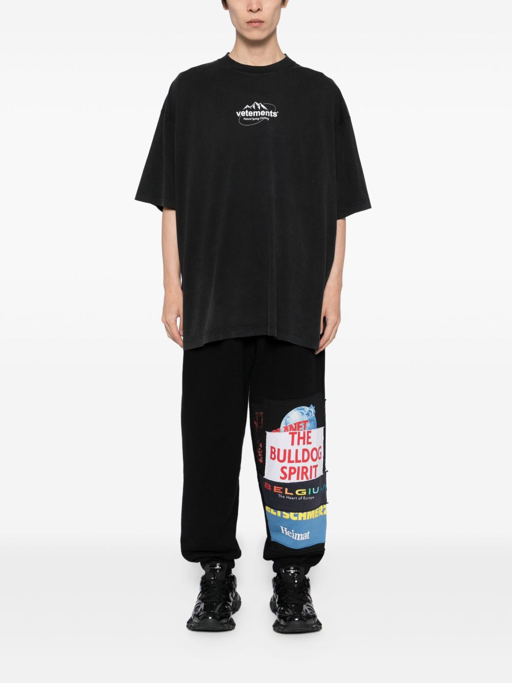 graphic-print trousers - 2