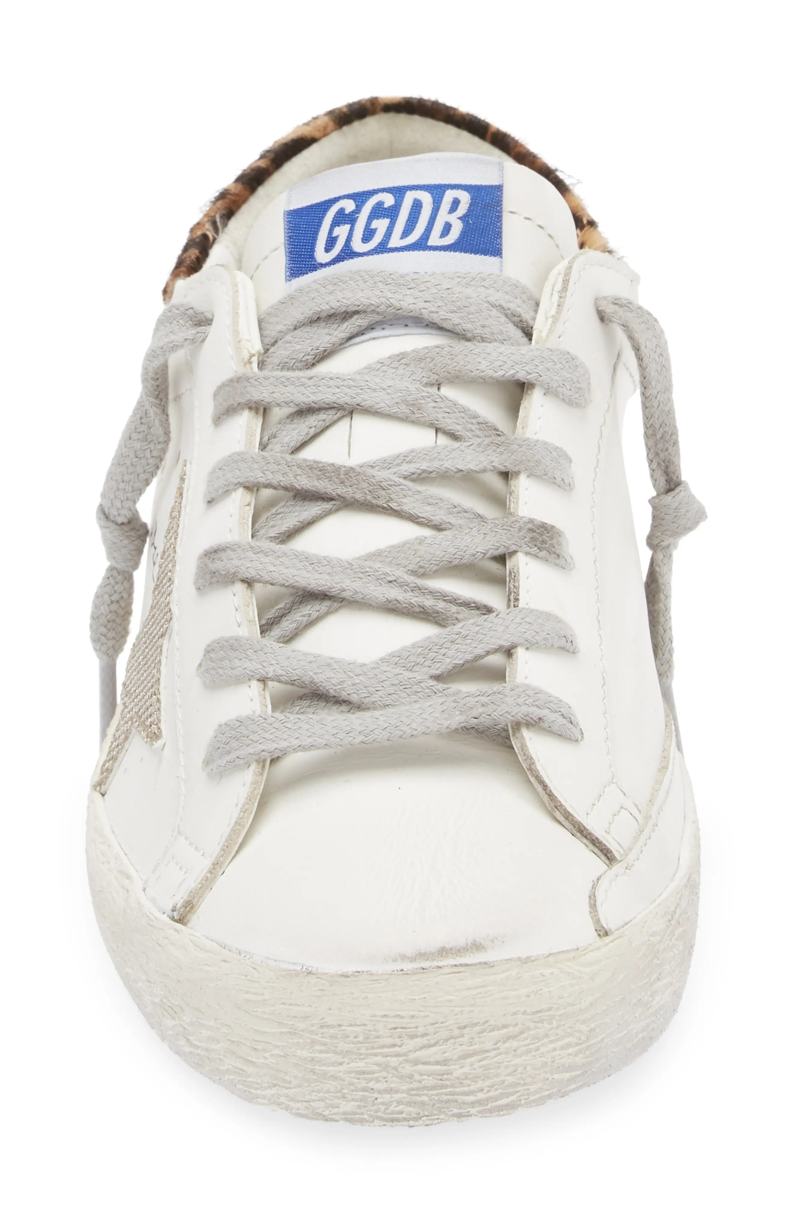 Super-Star Low Top Sneaker in White/Beige - 4