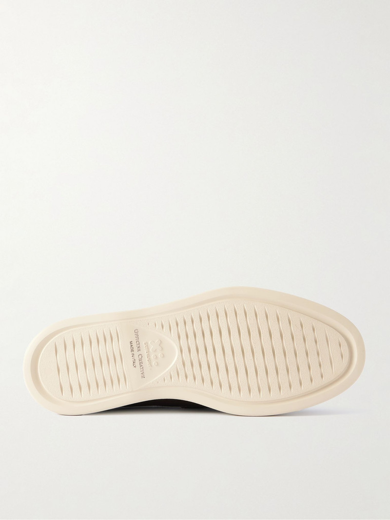OFFICINE CREATIVE Frame 001 Suede Penny Loafers Dark brown outlook