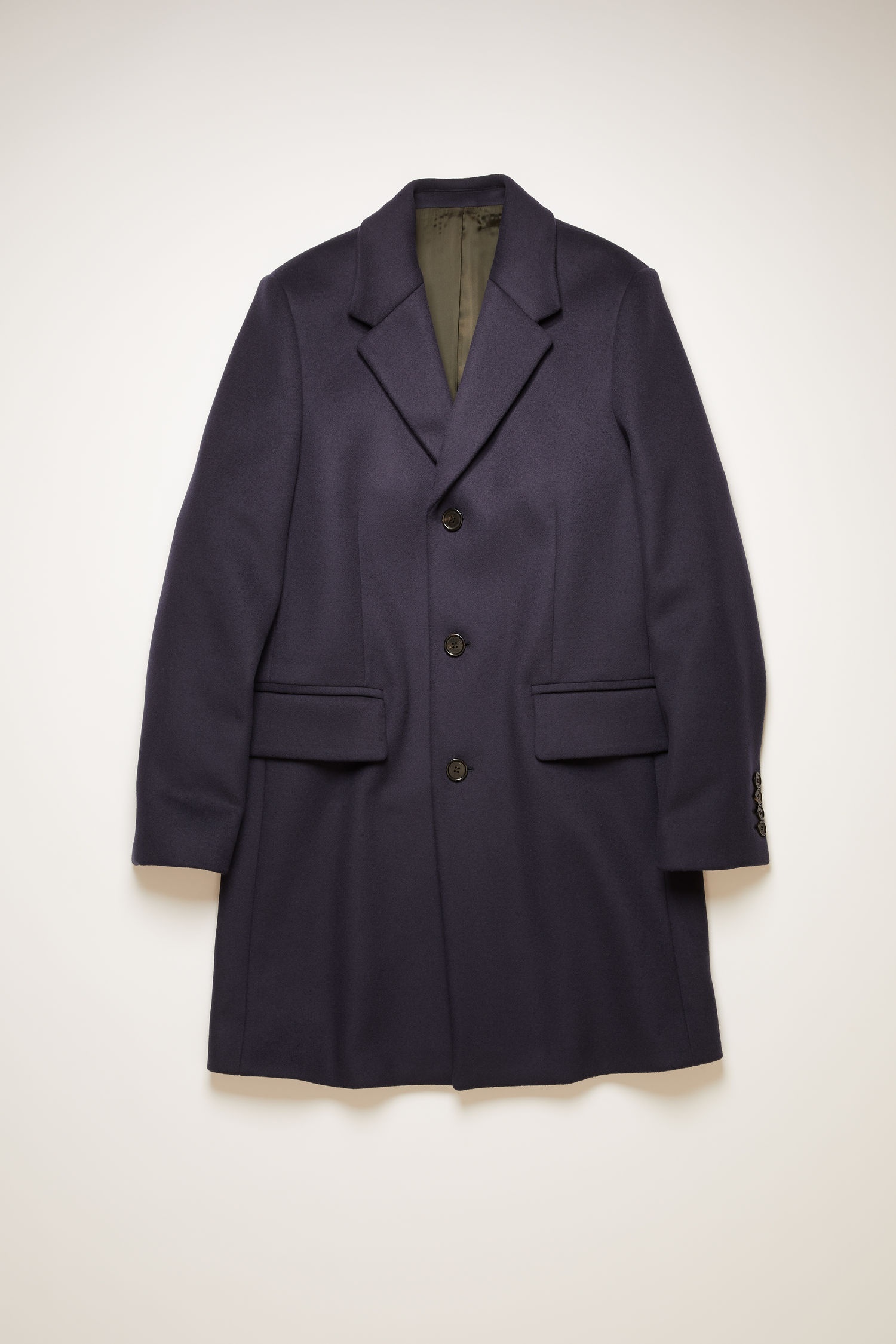 Wool-blend coat navy blue - 1