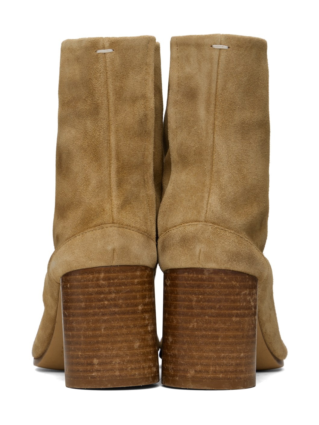Beige Tabi Ankle Boots - 2