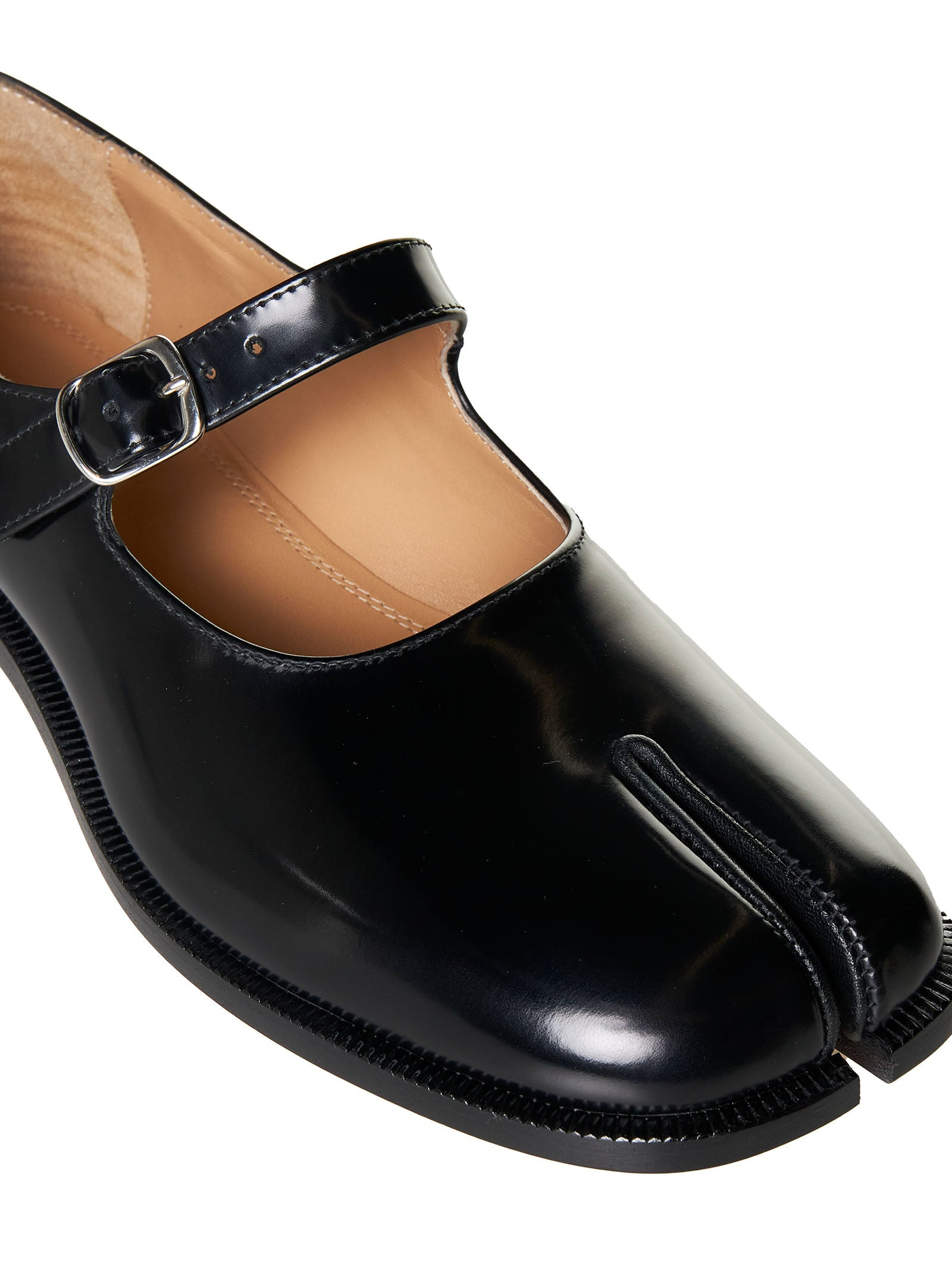 Tabi leather Mary Jane shoes - 4