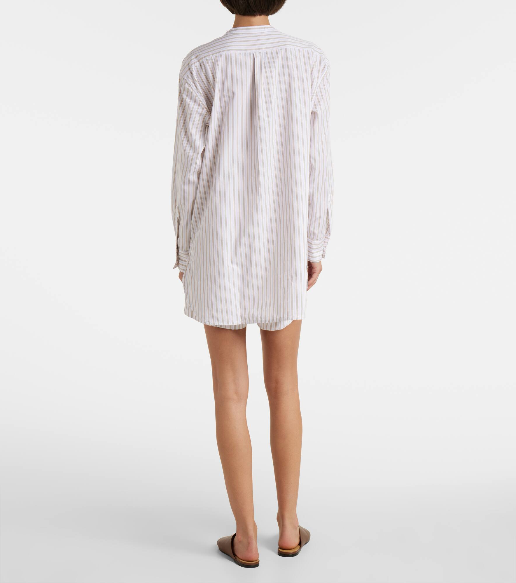 Yoshi striped cotton-blend shirt - 3