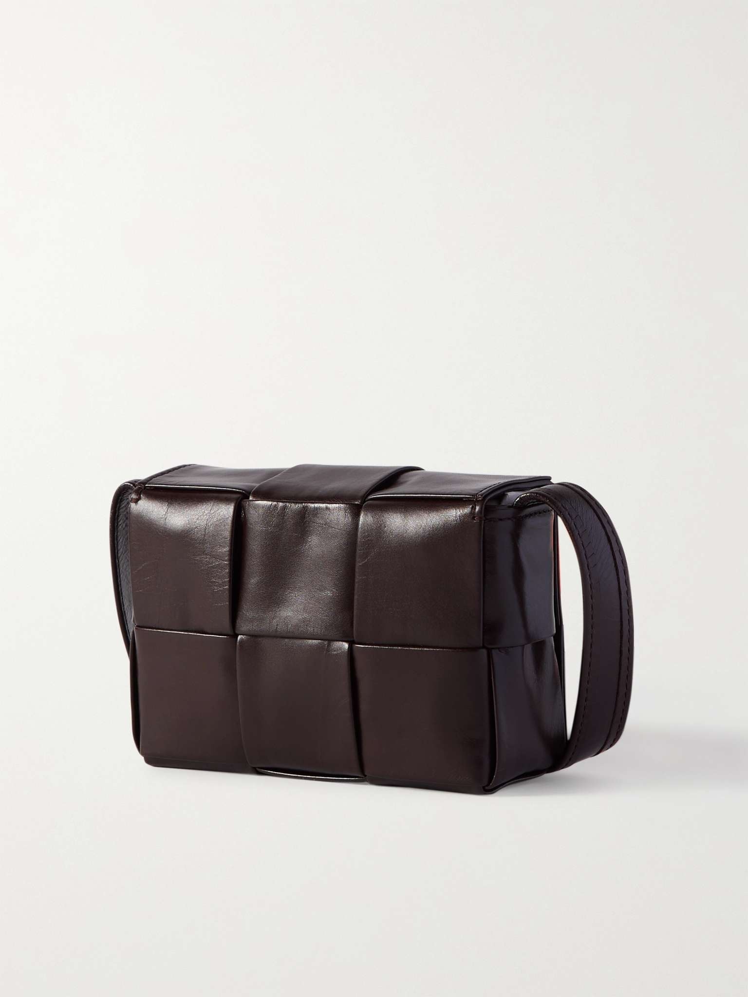 Intrecciato Leather Messenger Bag - 3