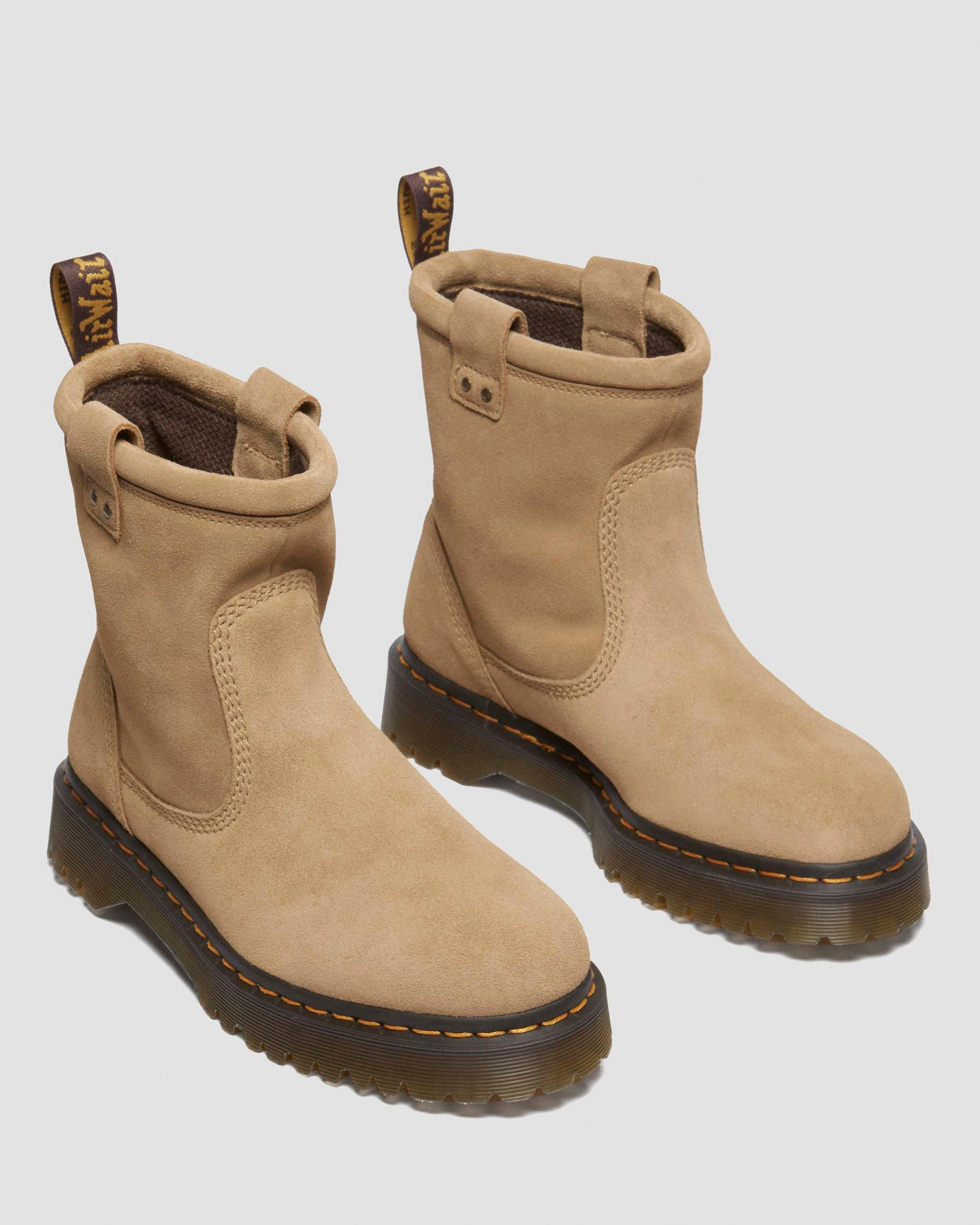 Anistone Lo Suede Biker Boots - 5