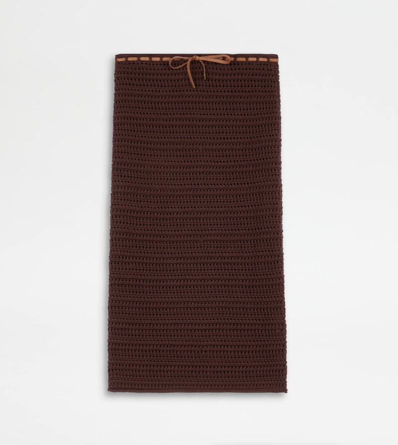 SKIRT IN CROCHET - BROWN 1