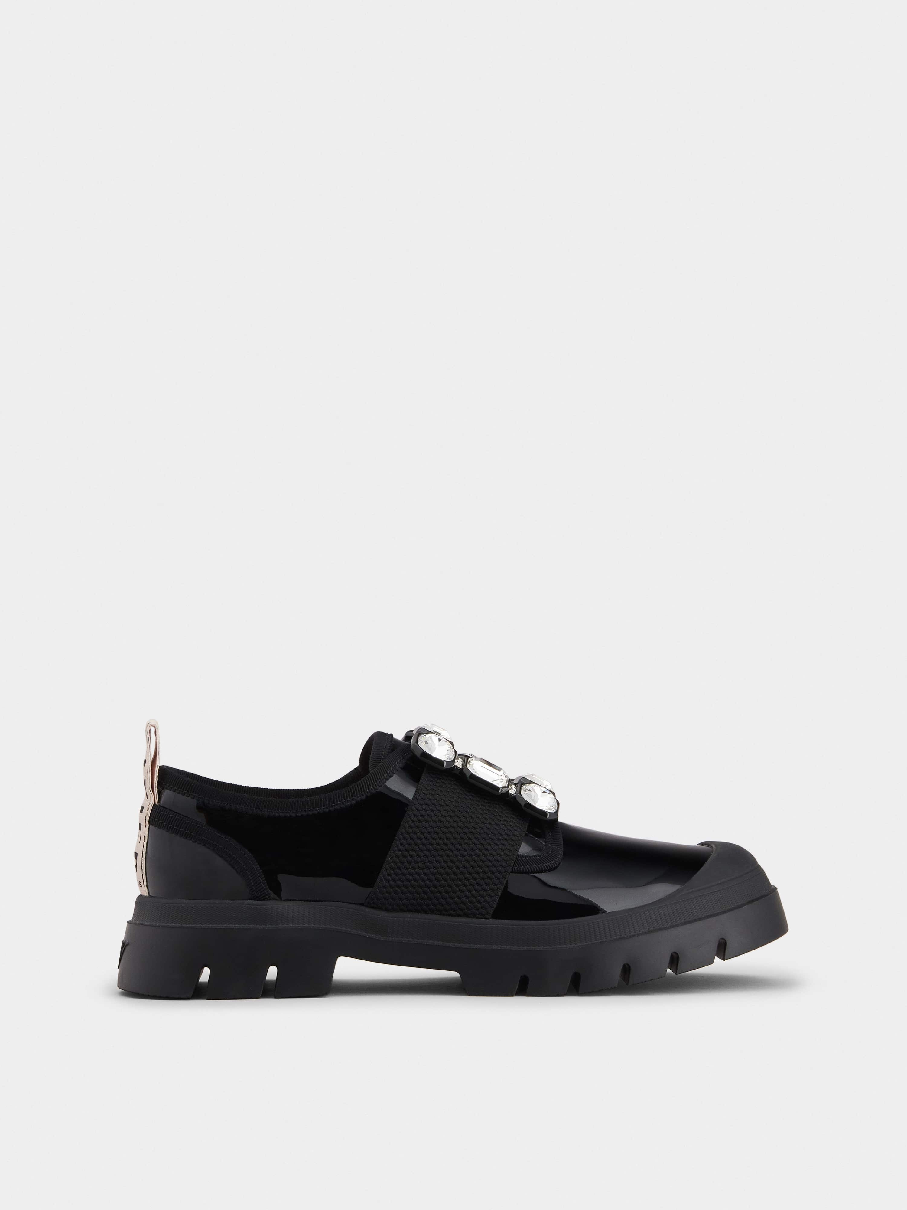 Walky Viv' Strass Buckle Sneakers in Patent Leather - 1