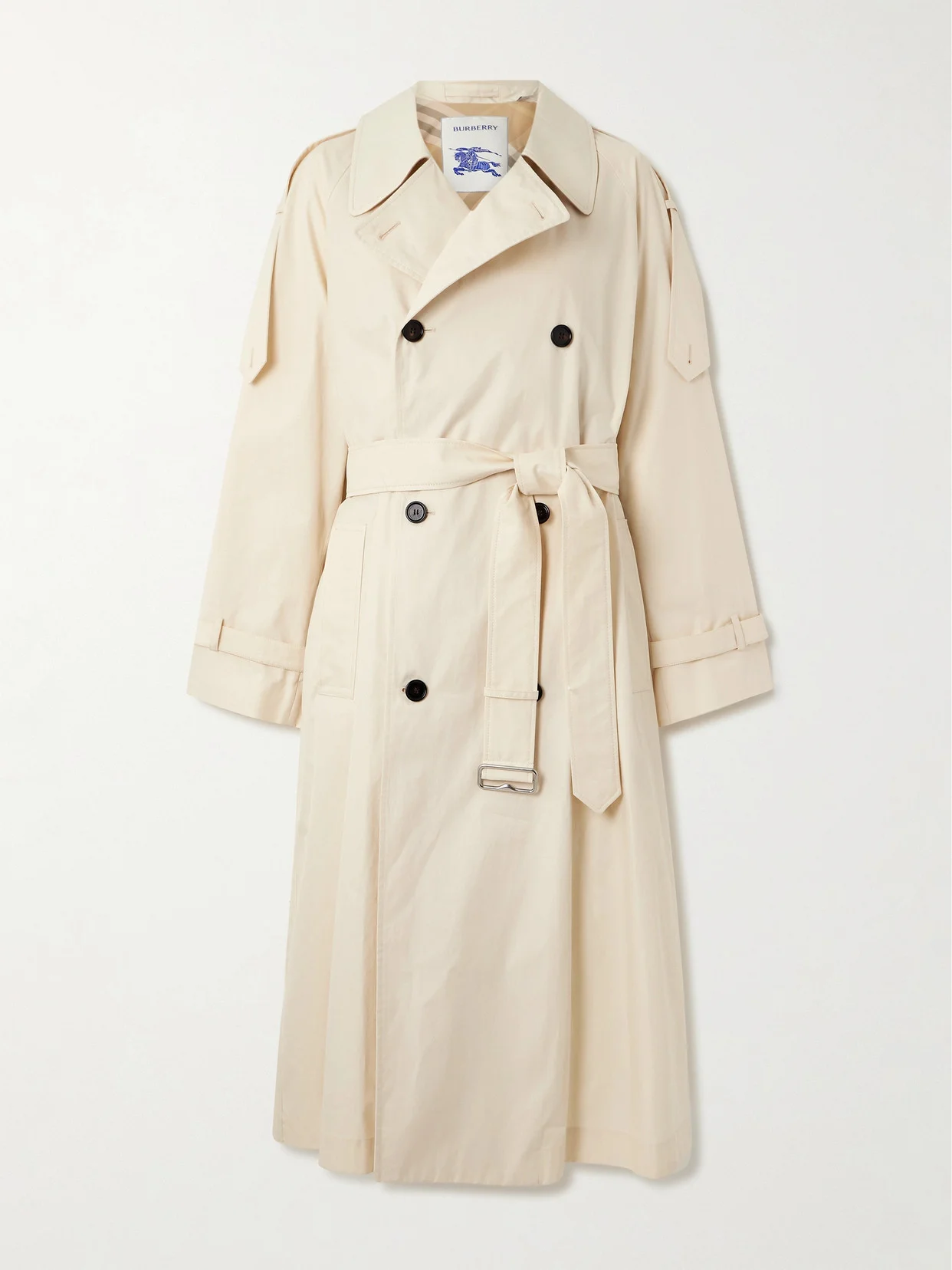 Belted Cotton-gabardine Trench Coat - 1