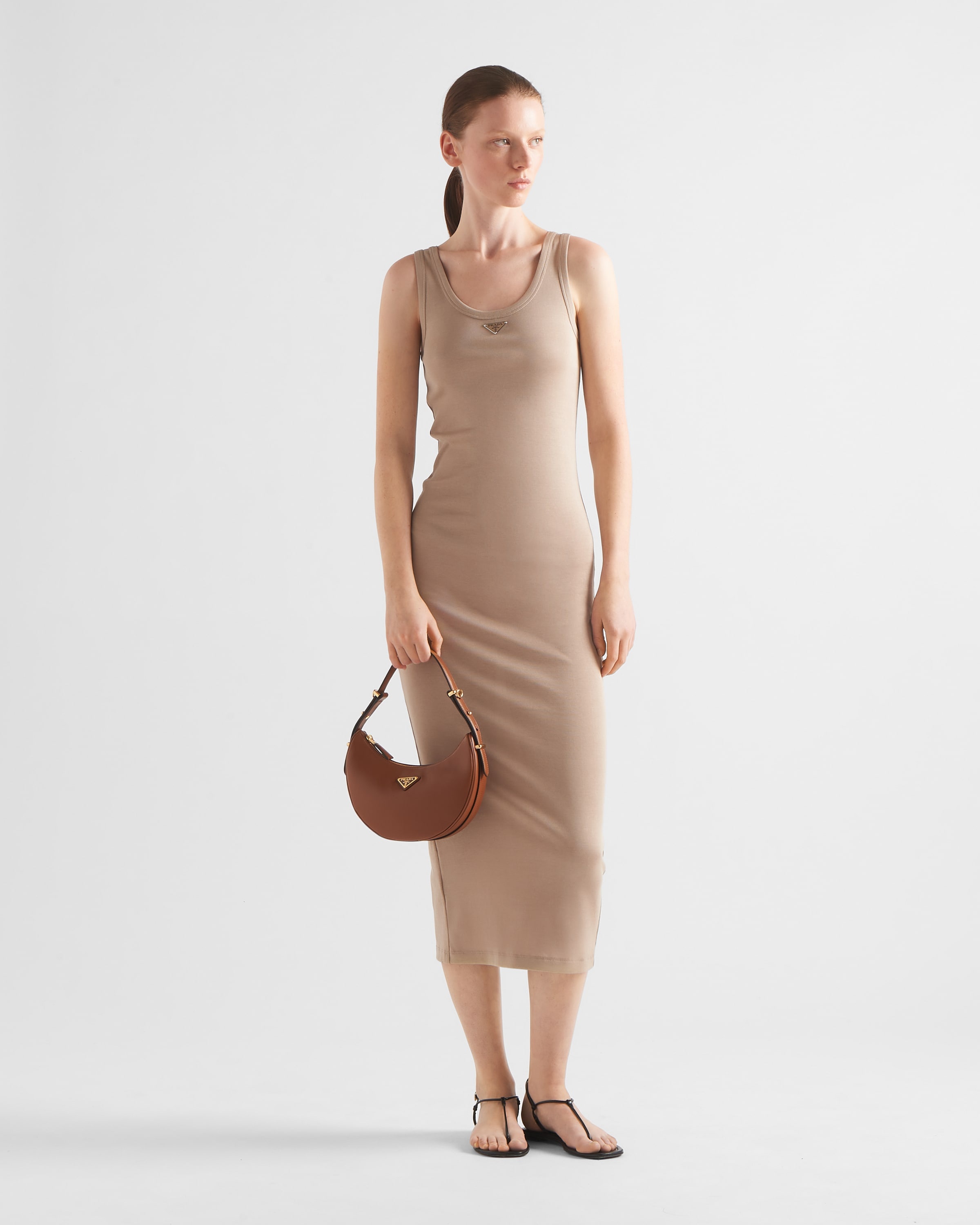 Prada Ribbed knit cotton dress | REVERSIBLE