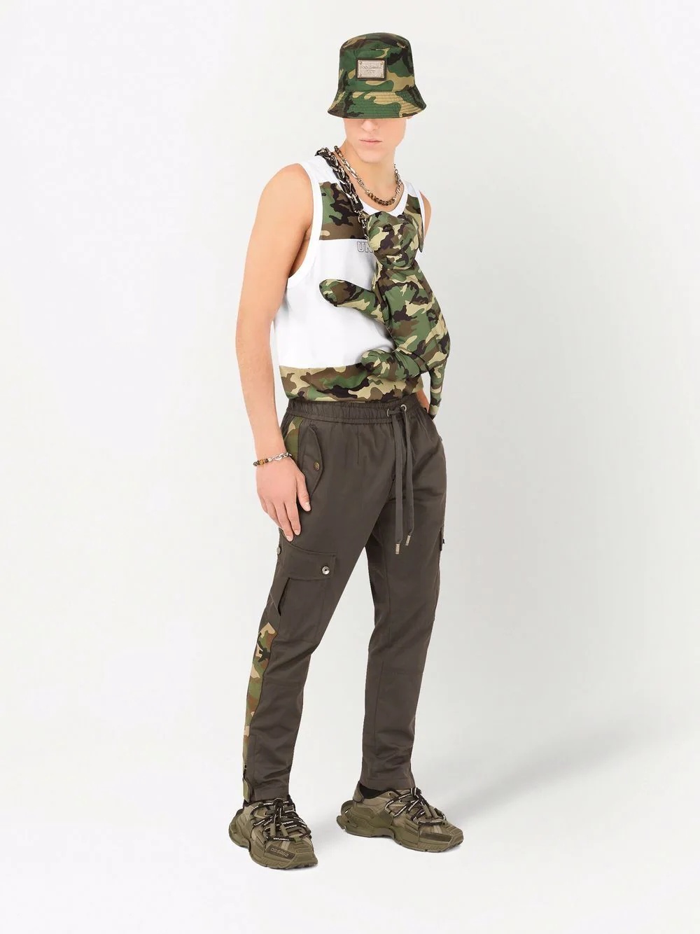 camouflage-print cargo trousers - 2