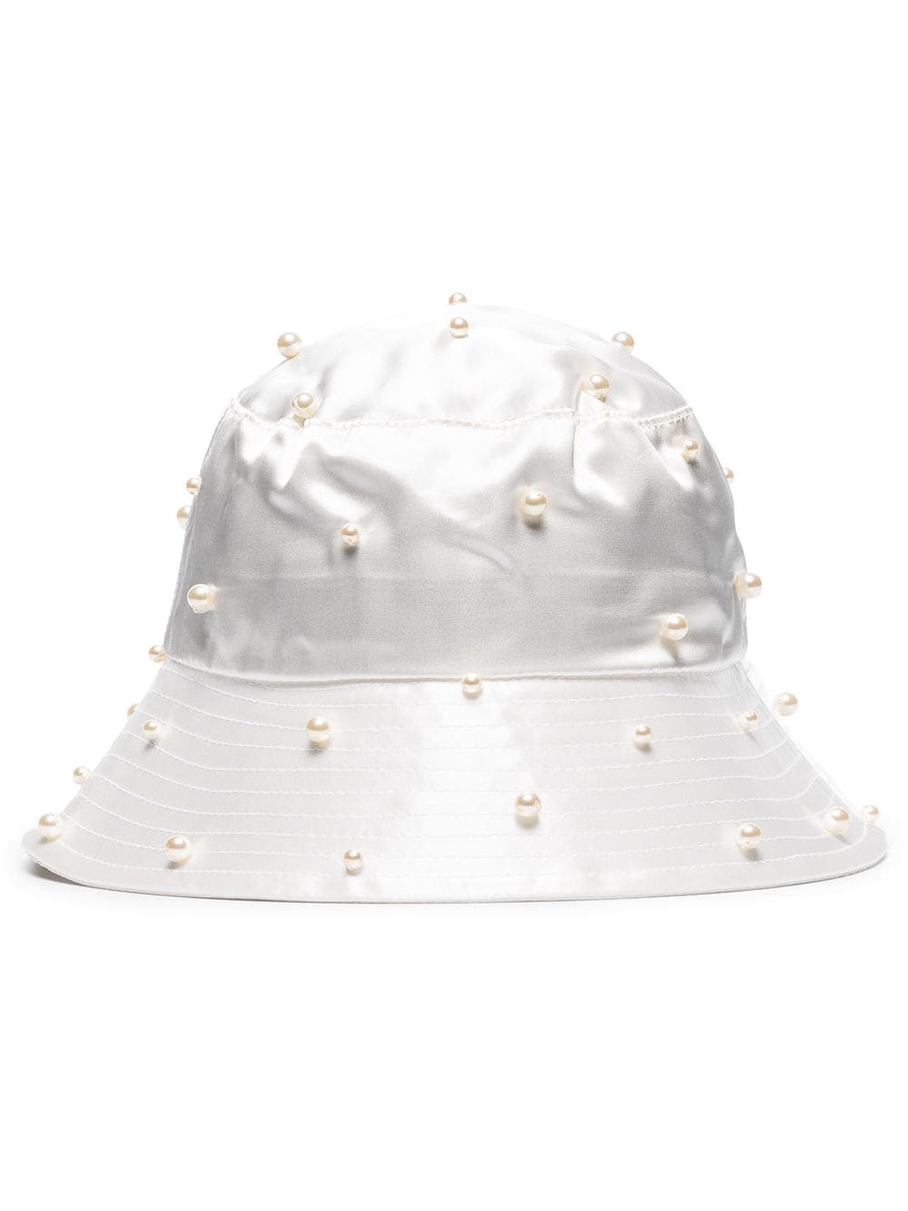 Mallorie pearl-embellished bucket hat - 1