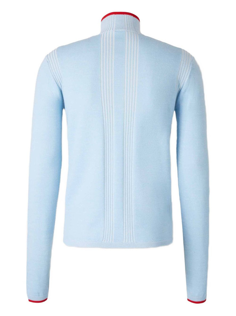 CASABLANCA zip embroidered cardigan outlook