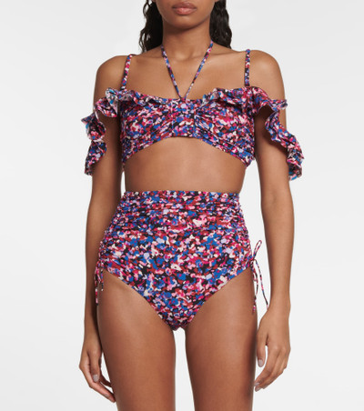 Isabel Marant Skyros floral bikini top outlook