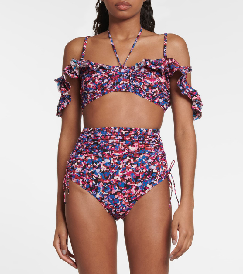 Isabel Marant Skyros floral bikini top outlook