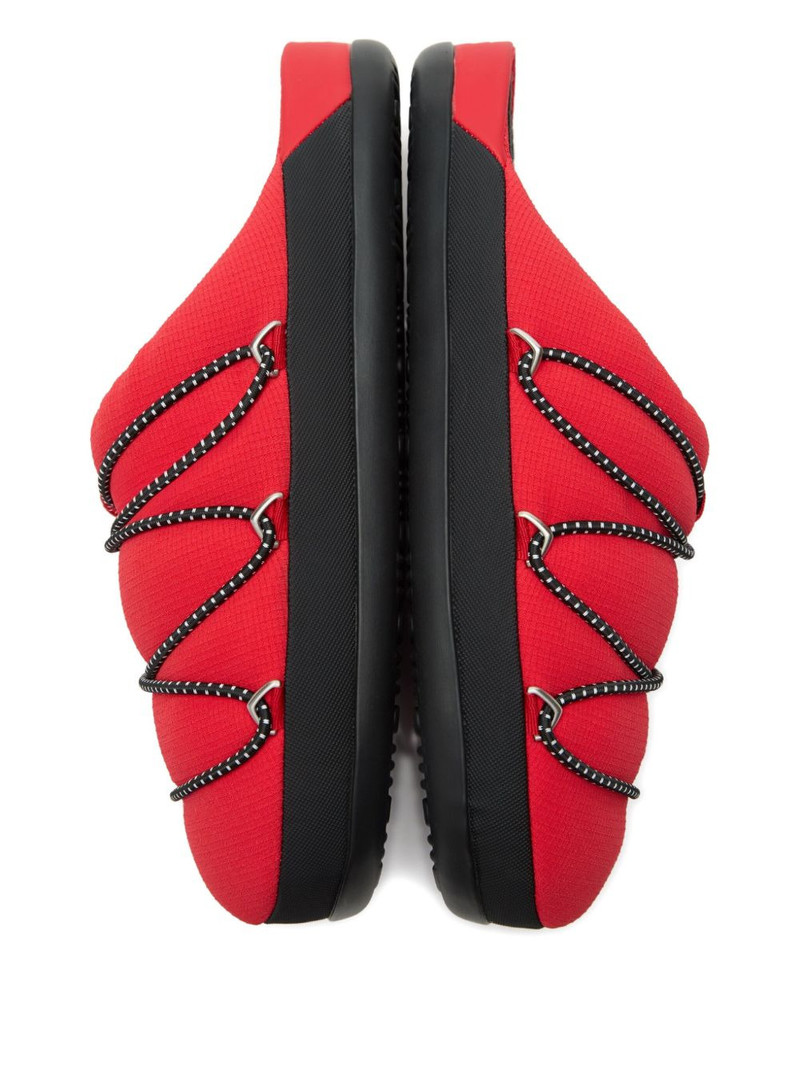 quilted lace-up slippers 4