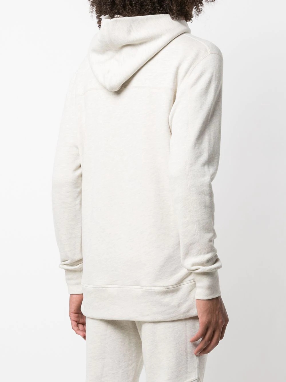 zip-detail cotton hoodie - 4